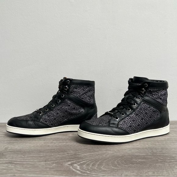 Authentic JIMMY CHOO Tokyo High Tops Sneakers Size 36 - Picture 4 of 16